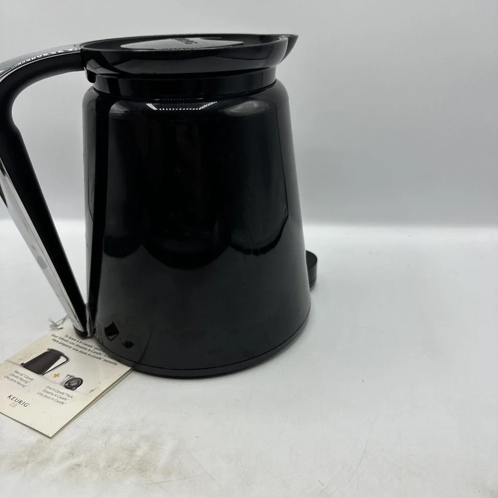 Keurig 2.0 4-Cup Coffee Carafe Pot Black Silver ~Never Used~